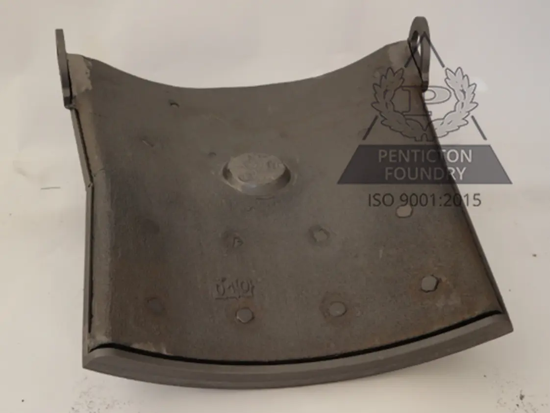 Bimetallic rockbox liner made of chrome white iron cast onto steel, weldable from the backside Bimetallic rockbox liner made of chrome white iron cast onto steel, weldable from the backside